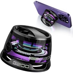 G200 Magnetic Bluetooth Speaker - Portable Mini Bluetooth Speaker with Phone Stand, Game Mode, 7H Playtime, RGB Light, Perfect Teen Gift for Camping & Home Decor