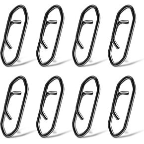 50 Pcs Speed Clips for Fishing Lures, Fishing Speed Clips, Fishing Snaps Saltwater, Freshwater Stainless Steel, Fishing Quick Clips, Fishing Clips Quick Change, Small Size