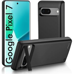 Battery Case for Google Pixel 7, Powerful 10,000mAh Slim Extended Portable Charging Case Rechargeable Backup Charger Case for Pixel 7 (6.3")- Black