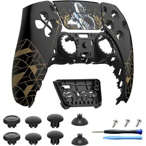 Front Shell Touchpad Compatible with PS5 Edge Controller, DIY Replacement Faceplate Custom Touch Pad Cover Set with Thumbsticks for PS5 Controller BDM-010 020 030 040 050