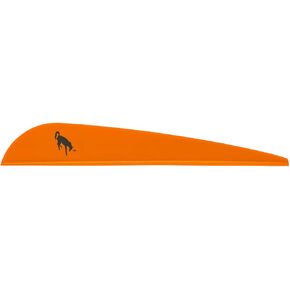 Bohning 4" Bronco Vane, Neon Orange, 100pk