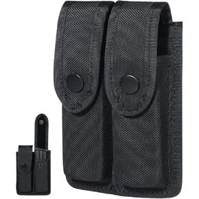 Molded Double Stack Magazines, Nylon Mag Pouch, Belt Pistol Magazine Holster Case Mag MOLLE Holder Bullet Carrier Waist Magazines