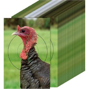 50 Sheets Paper Turkey Targets for Shooting 12 x 18 Inch Photo Realistic Game Animal Turkey Targets to Pattern Fun Hunting Accessory for Practice