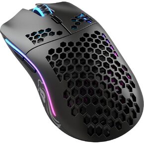 Glorious Model O Wireless Gaming Mouse - Superlight, 69g Honeycomb Design, RGB, Ambidextrous, Lag Free 2.4GHz Wireless, Up to 71 Hours Battery - Matte Black