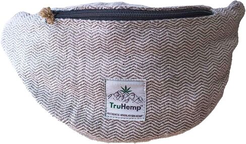 Hemp Fanny Pack, Natural Beige – Adjustable Waist Hip Bag with Dual Compartments, Durable & Stylish Lightweight Travel & Outdoor Accessory in Saudi Arabia