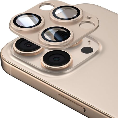 متوافق مع واقي عدسة الكاميرا iPhone 16Pro Max/واقي عدسة الكاميرا 16Pro ، وسبائك الألومنيوم المعدنية ، واقي كاميرا شاشة ، واقي خدش ، وميض ، وميضًا ، in Kuwait