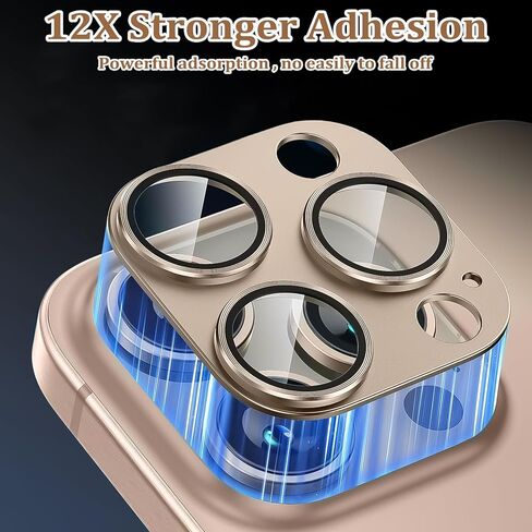 متوافق مع واقي عدسة الكاميرا iPhone 16Pro Max/واقي عدسة الكاميرا 16Pro ، وسبائك الألومنيوم المعدنية ، واقي كاميرا شاشة ، واقي خدش ، وميض ، وميضًا ، in Kuwait