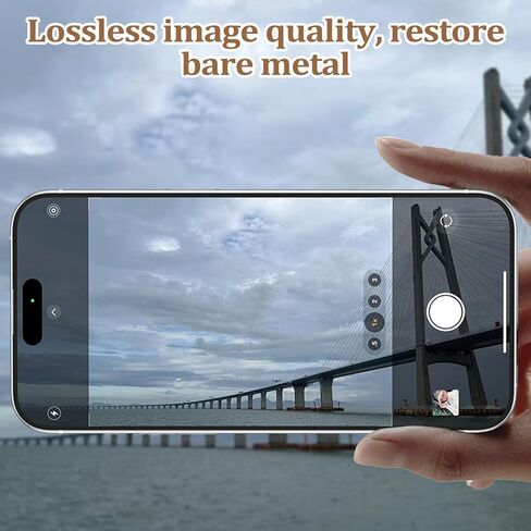 متوافق مع واقي عدسة الكاميرا iPhone 16Pro Max/واقي عدسة الكاميرا 16Pro ، وسبائك الألومنيوم المعدنية ، واقي كاميرا شاشة ، واقي خدش ، وميض ، وميضًا ، in Kuwait