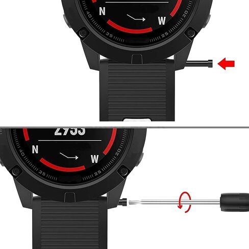 26mm Stainless Steel Screw Tube Kit Screwdrivers Watch Band Lug Link Pins Compatible with Garmin Fenix 5X/5X Plus/Fenix 3/Fenix 3 / HR Fenix 6X / Fenix 6X pro in Saudi Arabia