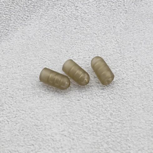 Sing F Ltd 50pcs صيد الجانبية السلكة حبات 12x6mm حجم كبير للألاستيك من 12 إلى 18 حبات السيليكون الاسطوانة ملحقات صيد الكرب in Kuwait