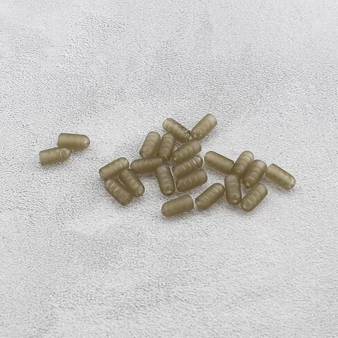 Sing F Ltd 50pcs صيد الجانبية السلكة حبات 12x6mm حجم كبير للألاستيك من 12 إلى 18 حبات السيليكون الاسطوانة ملحقات صيد الكرب in Kuwait
