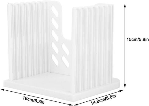 Slicer الخبز القابل للتعديل خبز الرغيف صانع الخبز المحمص قاطع القاطع القاطع الدليل الخبز المحمص لخبز الخبز محلي الصنع خبز الأدوات شطرة التقطيع ملحقات المطبخ (6.3x5.9x5.in in Kuwait