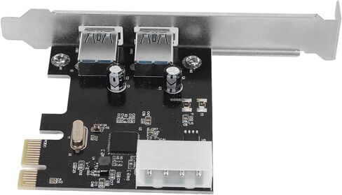 PCI E إلى USB 3.0 2 بطاقة توسيع المنفذ ، مناسبة لسطح المكتب XP/VISTA/7/8/10/11/LINUX/UBUNTU 2 x اكتب بطاقة وحدة تحكم PCIE وتشغيلها 5 جيجابت في الثانية in Saudi Arabia