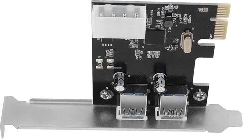 PCI E إلى USB 3.0 2 بطاقة توسيع المنفذ ، مناسبة لسطح المكتب XP/VISTA/7/8/10/11/LINUX/UBUNTU 2 x اكتب بطاقة وحدة تحكم PCIE وتشغيلها 5 جيجابت في الثانية in Saudi Arabia