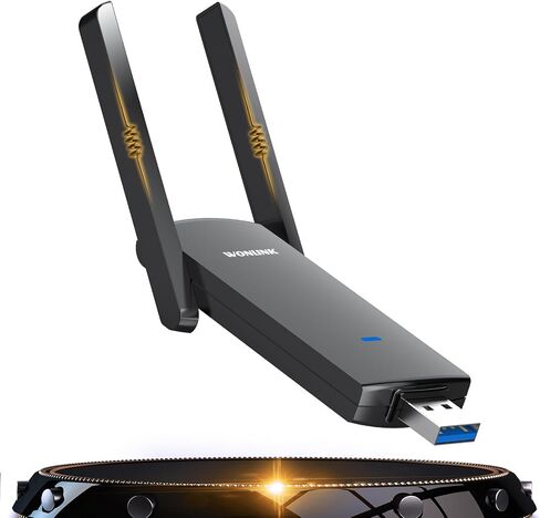 محول WIFI USB للكمبيوتر الشخصي ، محول WiFi اللاسلكي 1300 ميجا بريتنيات لجهاز الكمبيوتر المحمول ، سطح المكتب ، النطاق المزدوج 5G/2.4G WiFi Dongle ، WPA3 ، محول WiFi لدعم سطح المكتب PC Windows 11/10/8.1 ، Mac OS 10.11-10.15 in Kuwait