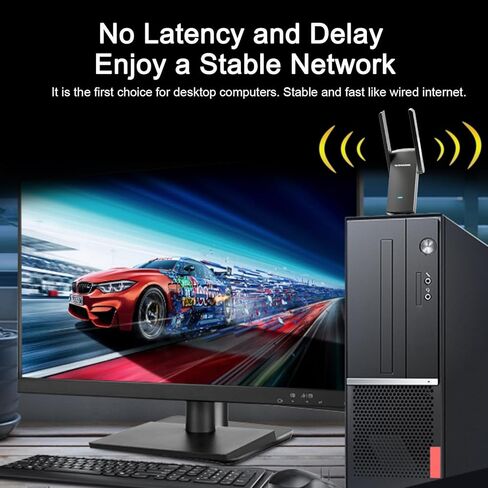 محول WIFI USB للكمبيوتر الشخصي ، محول WiFi اللاسلكي 1300 ميجا بريتنيات لجهاز الكمبيوتر المحمول ، سطح المكتب ، النطاق المزدوج 5G/2.4G WiFi Dongle ، WPA3 ، محول WiFi لدعم سطح المكتب PC Windows 11/10/8.1 ، Mac OS 10.11-10.15 in Kuwait