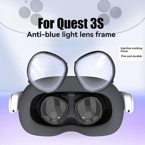 1 زوج VR VR Magnetic Anti-Plue Glasses Lens for Quest 3S VR Lenses Accessories Antiigue وحماية العين in Kuwait