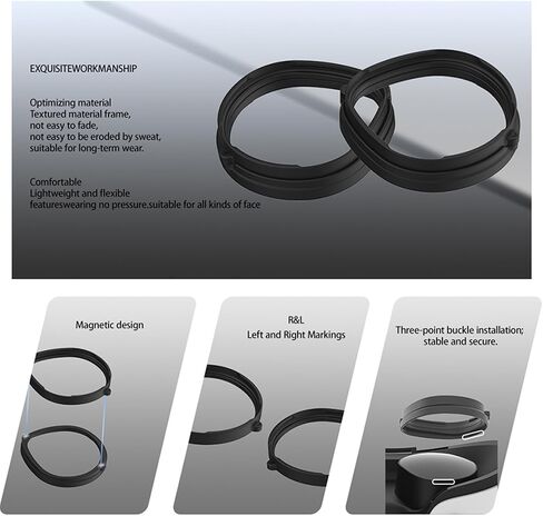 1 زوج VR VR Magnetic Anti-Plue Glasses Lens for Quest 3S VR Lenses Accessories Antiigue وحماية العين in Kuwait