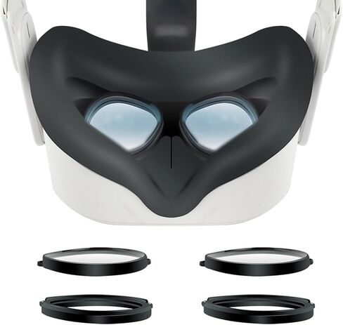 1 زوج VR VR Magnetic Anti-Plue Glasses Lens for Quest 3S VR Lenses Accessories Antiigue وحماية العين in Kuwait