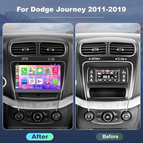 4+64 Android 13 Car Stereo for Dodge Journey 2011-2019 ، 9 بوصة راديو شاشة اللمس مع Carplay/Android Auto ، GPS ، WiFi ، Bluetooth ، دعم OBD2/DVR/DSP in Kuwait