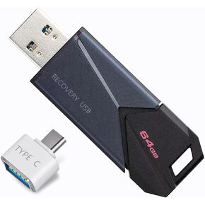 25-in-1 Bootable USB Drive for Windows 11/10/8/7 Home & Pro |Gen 64GB | Installation Recovery Repair | Upgrade Install Boot Disk for Microsoft PC | Reinstall Thumb Drive | Professional 64-bit