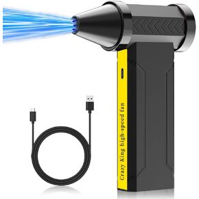 Air Air Duster-4 Gear قابل للتعديل 160،000 دورة في الدقيقة هواء كهربائي ، منفاخ هواء محمول لتجفيف الشعر ، وضرب الثلج والأوراق على السيارة ، ومقاعد السيارة النظيفة ولوحة المفاتيح وأريكة المنزل