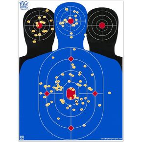 18 X 24 Inch Triple Silhouette Reactive Splatter Target