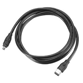 MECCANIXITY 1.8M IEEE 1394 Cable, 4 Pin Male to 6 Pin Male 800Mbps Adapter Cable Data Converter for DV, Digital Camera, Black