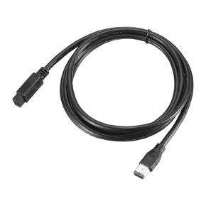 MECCANIXITY 1.8M IEEE 1394 Cable, 6 Pin Male to 9 Pin Male 800Mbps Adapter Cable Data Converter for DV, Digital Camera, Black