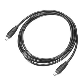 MECCANIXITY 1.8M IEEE 1394 Cable, 4 Pin Male to 4 Pin Male 400Mbps Adapter Cable Data Converter for DV, Digital Camera, Black, 4.5MM