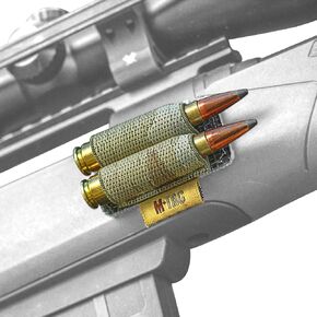 M-Tac 2 Round Bullet Holder for Rifle - Ammo Holder for Rifle - Bullet Keeper with Strong Hook & Loop