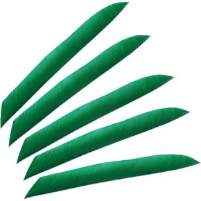 PATIKIL Arrows Vanes, 50 Pack 11 Inch Turkey Feather Arrow Fletching Archery Arrow Feather Left Wing Shield Fletch for DIY Target Shooting, Green