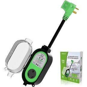 RVMATE RV Surge Protector 30 Amp, Surge Protection (2100 Joules) with Waterproof Cover