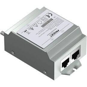 Procet Ethernet Surge Protector Gigabit - 2 Pairs Port 10KV Industrial Lightning Arrestor for -40°F to 185°F, 120W/port PoE++ RJ45 Surge Protector, 10/100/1000Mbps, Gas Discharge Tube（GDT）, PT-PR02G