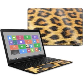 MightySkins Glossy Glitter Skin for HP 17t Laptop 17.3" (2017) - Cheetah | Protective, Durable High-Gloss Glitter Finish | Easy to Apply, Remove, and Change Styles | Made in The USA