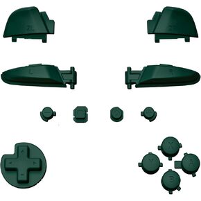 eXtremeRate Racing Green Repair ABXY D-pad ZR ZL L R Keys for Nintendo Switch Pro Controller, DIY Replacement Full Set Buttons with Tools for Nintendo Switch Pro Controller - Controller NOT Included