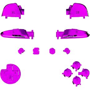 repare repar repair repair purple repair abxy d -pad zl zl l r مفاتيح لوحدة تحكم Nintendo Switch Pro ، أزرار مجموعة كاملة بديلة DIY مع أدوات لـ Nintendo Switch Pro - وحدة تحكم غير متضمنة