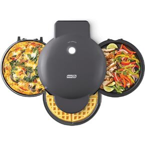 Dash MultiMaker Max Cooking System, 10" Waffle, Griddle, Deep Dish Plates