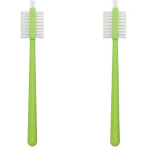 2PCS Juicer Wall Breaker Grinder Cleaning Brush Plastic Long 175mm Household Soymilk Machine Double Sided Brush Crawfish Cleaning Brush Stovetop Crevice Soft Brush