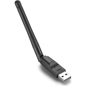 Wireless WiFi USB Dongle Stick Adapter RT5370 150Mbps for MAG 254 250 255 270 275 IPTV Set-Top Box, Jynxbox, Linkbox, Raspberry Pi, Pc Laptops Desktop, for Win7, Win8, Mac OS, Linux