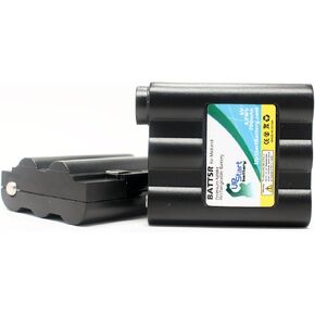 2 Pack - Replacement for Midland BATT-5R Two-Way Radio Battery Replacement (700mAh 6V NI-MH) - Compatible with Midland GXT500 GXT600 GXT-650 GXT635 LXT435 GXT-795 GXT-950 GXT710 AVP7 LXT310