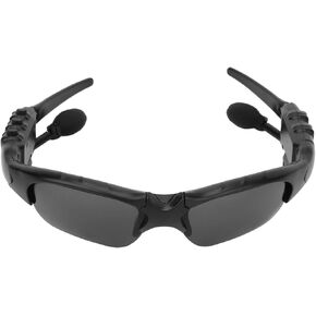 Bluetooth Sunglasses Open Speaker System Black Polarizer Portable Smart Music Sunglasses Fishing Sports Sunglasses for Driving Cycling Hiking Daily