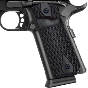 Guuun G10 Grips for 1911 Full Size, Diamond Cut Big Scoop Texture Fit for Most Government Commander 1911 Pistol