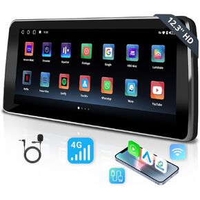 ATOTO 12.3" Car Stereo with Wireless CarPlay & Android Auto Compatible with BMW X1 Series F48 2016-2017 NBT System, Keep Original Function, GPS Tracking, AI DriveChat, Dual Bluetooth, 4G LTE