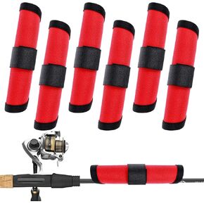 6 Pack Fishing Lure Covers Bait Gloves Fishing Lure Wraps, Lure Shield Wrap Fishing Hook Covers for Prevent The Sharp Hook, Lure Guard to Keep Fishermen Fishing Safe for Fishing Rod