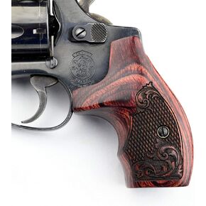 Altamont - S&W J Round Revolver Grips - Boot - Real Wood Gun Grips fit Smith & Wesson J Frame Round Butt .38 Special and 9mm Revolvers - Made in USA