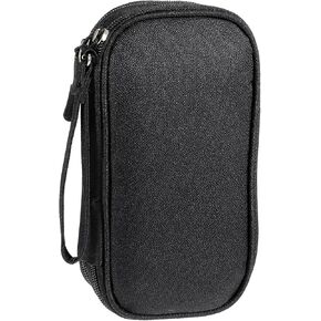 Travel Cable Organizer Pouch, Electronics Organizer Travel Case, Portable Waterproof Double Layers All-in-One Storage Bag, Storage Bag for Cord, Charger, Phone, Earphone (Black)