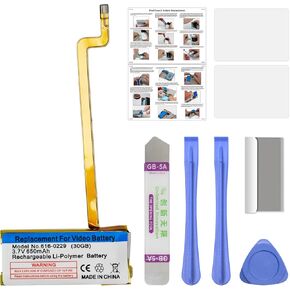 GREEN FUSION New Upgraded Battery Compatible with iPod 5th (Video) 30/60GB Replacement Battery 616-0229, with Instruction & Repair Tools