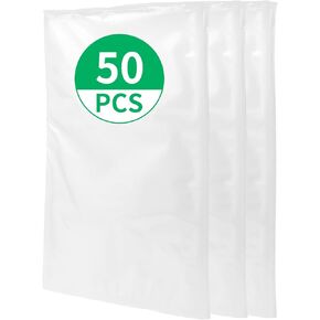 50 Count 11" x 15.7" Vacuum Sealer Bags,Great for Food Storage Vaccume Sealer PreCut Bags