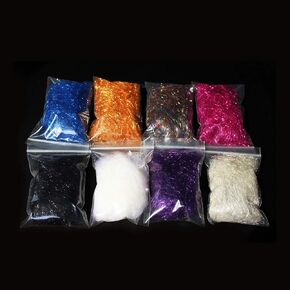 8 Packs 2g/Pack ICE Dubbing Ice Dub Thread Wing Body Trout Nymph Fly Fishing Tying Materials 16 Colors to Choose